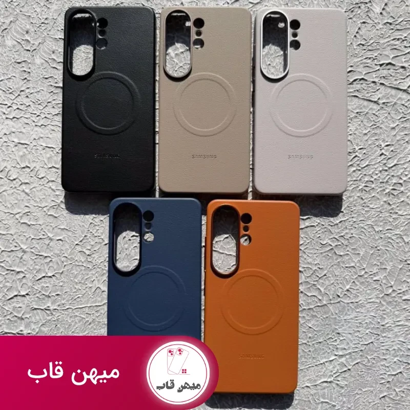 قاب گوشی چرمی اورجینال سامسونگ با مگ سیف