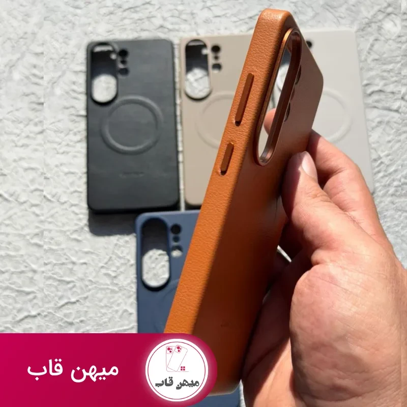 قاب گوشی چرمی اورجینال سامسونگ با مگ سیف