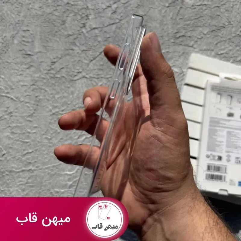 قاب سامسونگ پشت بی رنگ ، شفاف با مگ سیف Clear Magnet Case