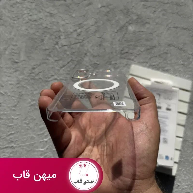 قاب سامسونگ پشت بی رنگ ، شفاف با مگ سیف Clear Magnet Case