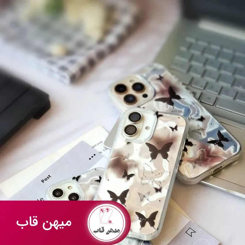 قاب گوشی پروانه ابر و باد