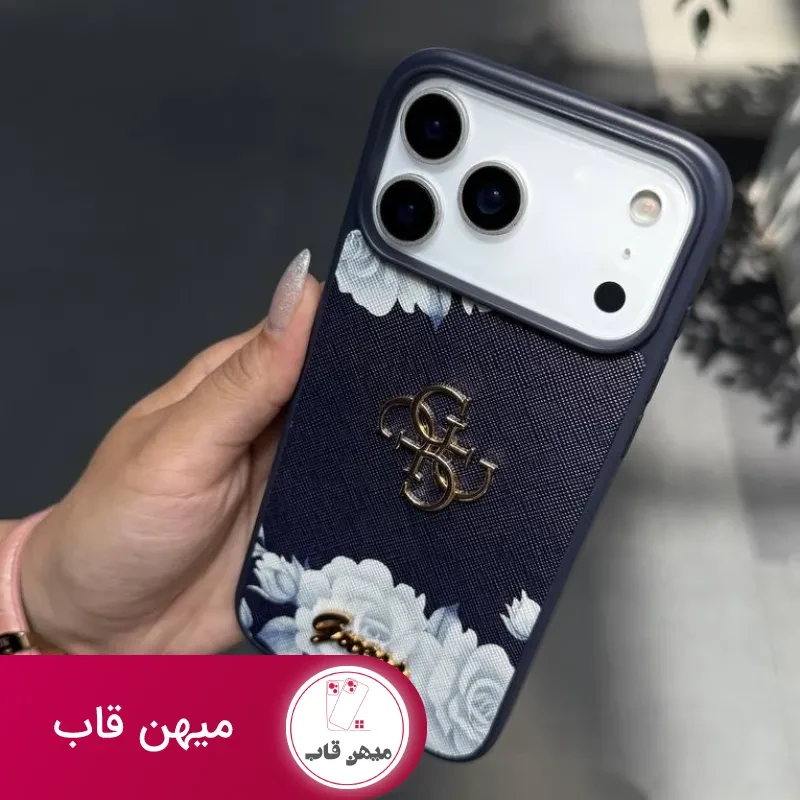قاب گوشی flowers gusse (سرمه ای)