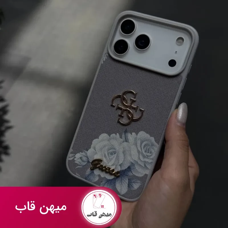 قاب گوشی flowers gusse (طوسی)