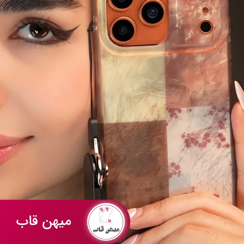 قاب موبایل آیفون شکوفه گلدن پتال