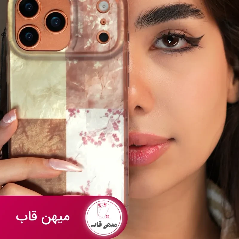قاب موبایل آیفون شکوفه گلدن پتال