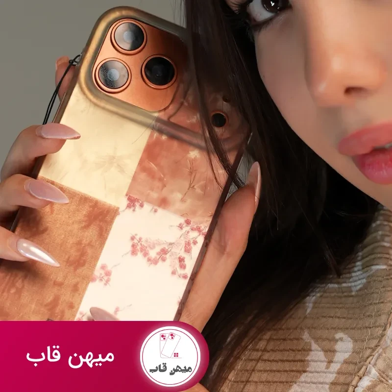 قاب موبایل آیفون شکوفه گلدن پتال