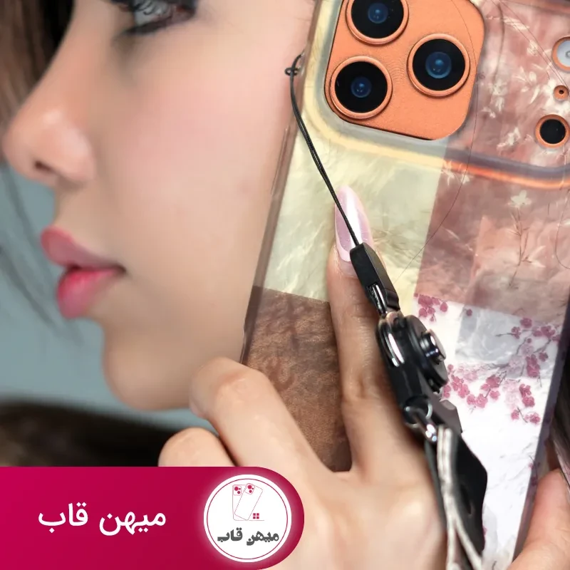 قاب موبایل آیفون شکوفه گلدن پتال