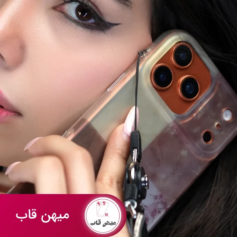 قاب موبایل آیفون شکوفه گلدن پتال
