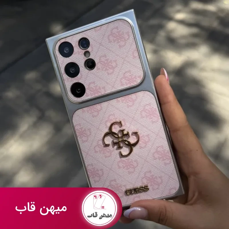 قاب گوشی AG guess صورتی سامسونگ وشیائومی