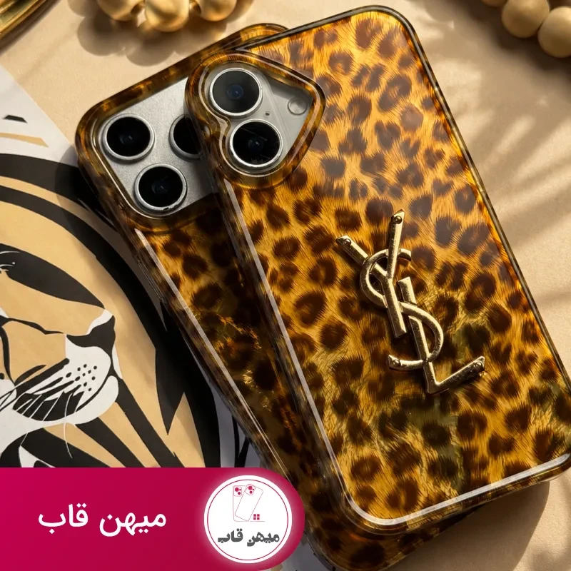 قاب گوشی yves saint laurent پلنگی