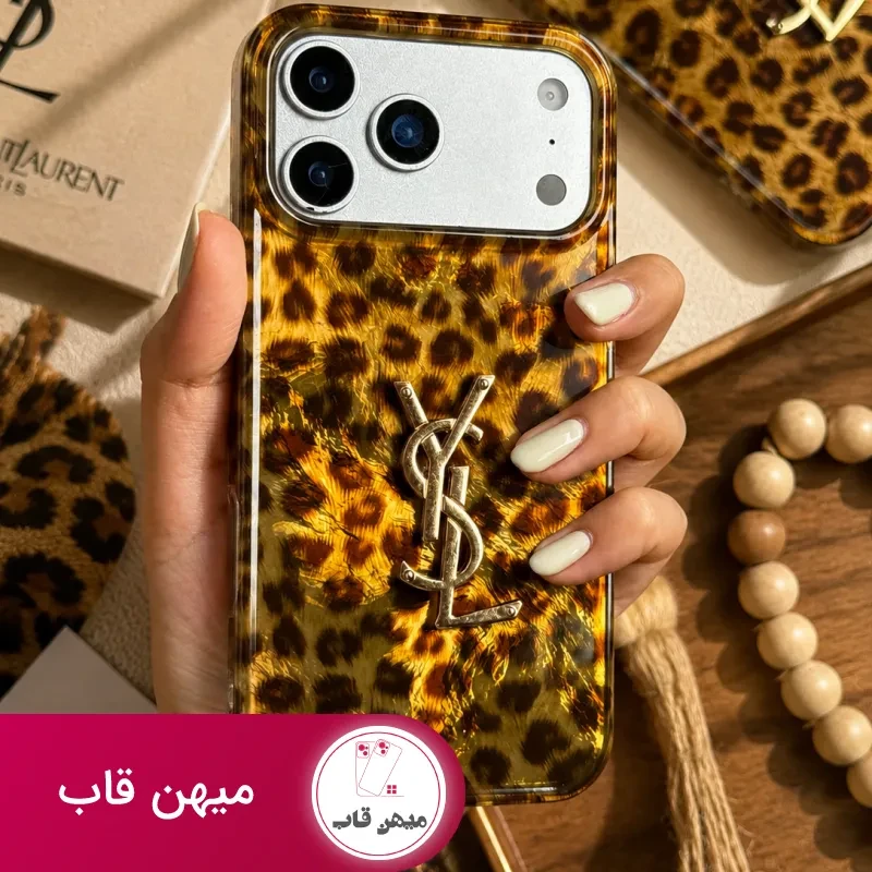 قاب گوشی yves saint laurent پلنگی