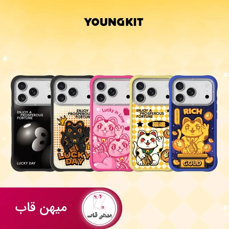 قاب یانگ کیت آیفون Enjoy A Prosperous Fortune زرد