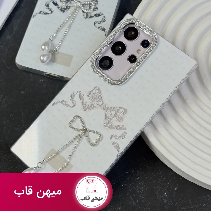 قاب سامسونگ و شیائومی پاپیون دور لنز نگین/شاین Lovely Power
