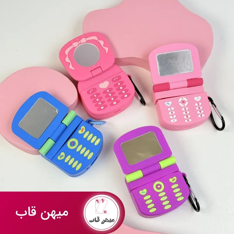 کاور ایرپاد سیلیکونی موبایل کارتونی آینه دار