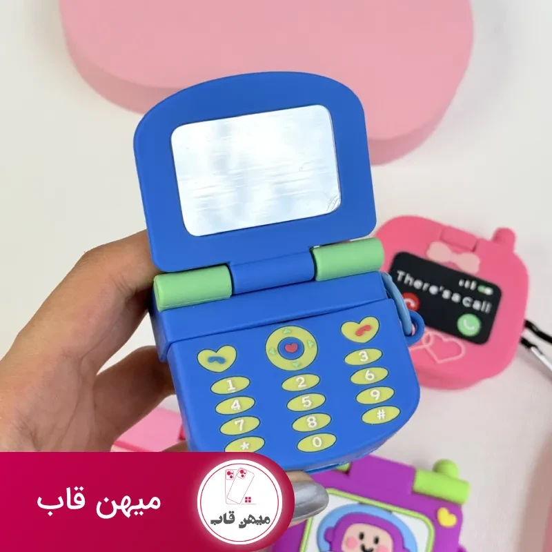 کاور ایرپاد سیلیکونی موبایل کارتونی آینه دار