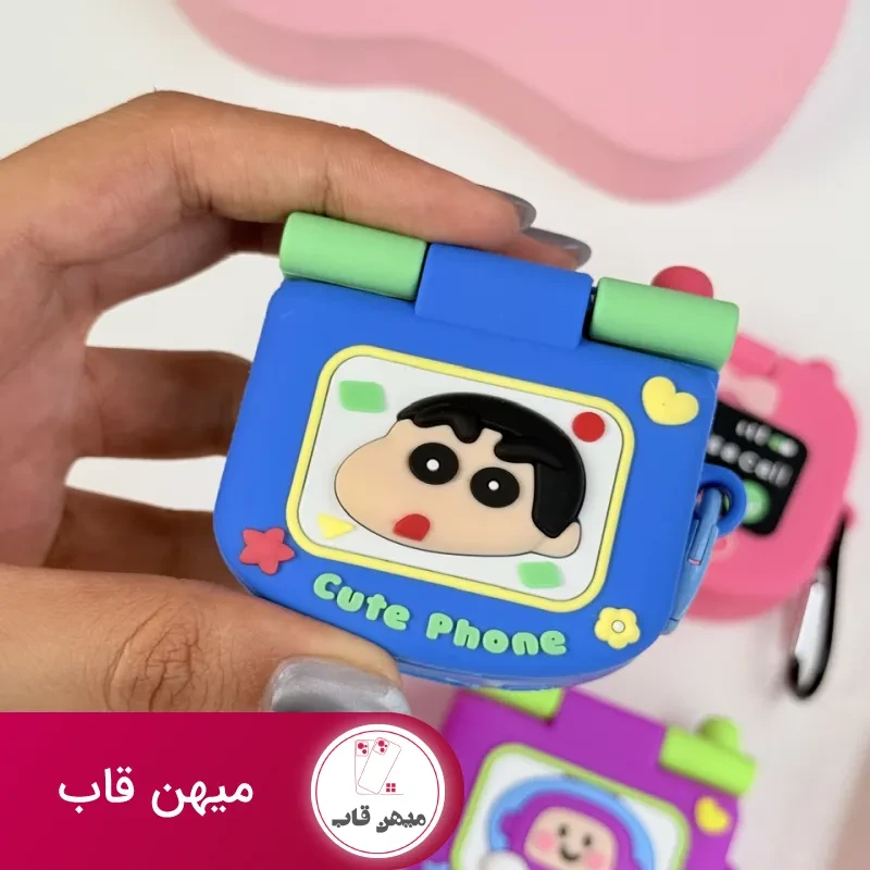 کاور ایرپاد سیلیکونی موبایل کارتونی آینه دار