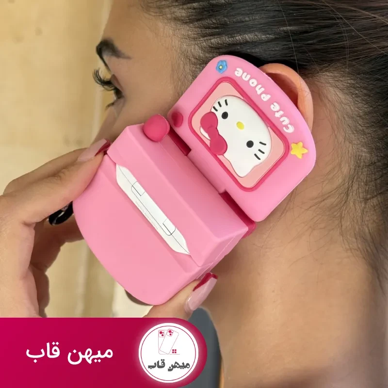 کاور ایرپاد سیلیکونی موبایل کارتونی آینه دار
