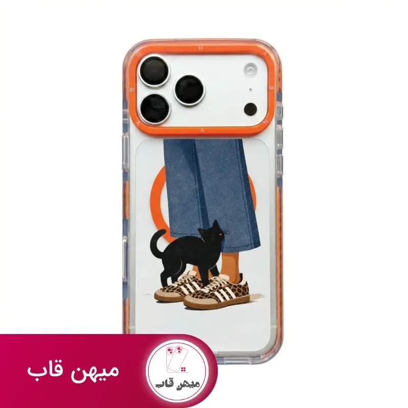 قاب گوشی گربه سیاه Black Cat با مگ سیف