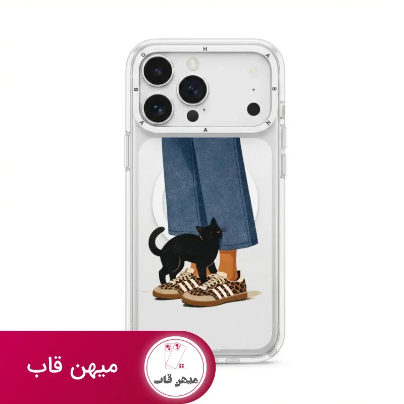 قاب گوشی گربه سیاه Black Cat با مگ سیف