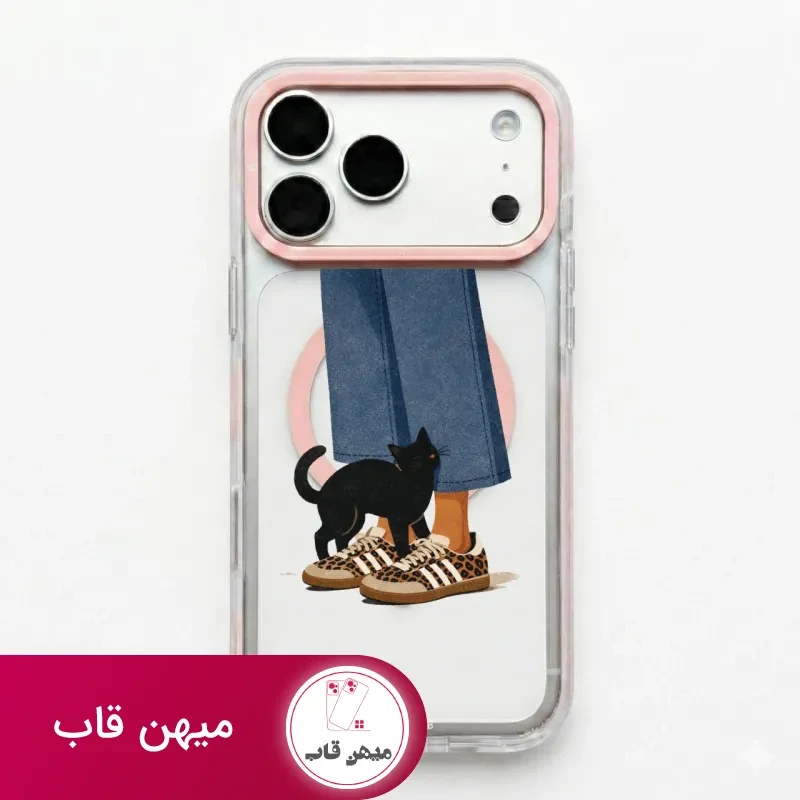 قاب گوشی گربه سیاه Black Cat با مگ سیف