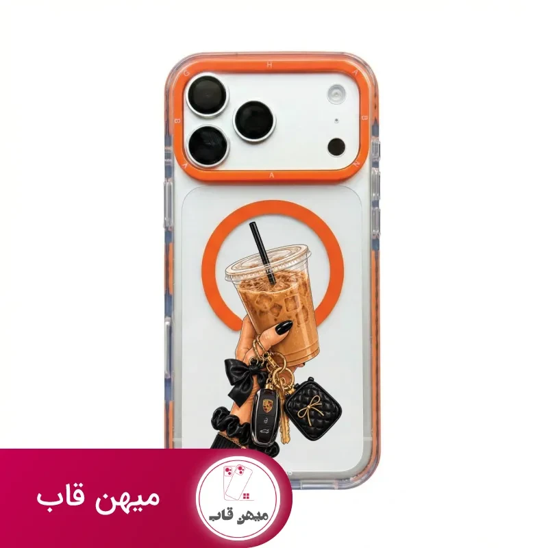 قاب گوشی قهوه خنک Cool Coffee با مگ سیف