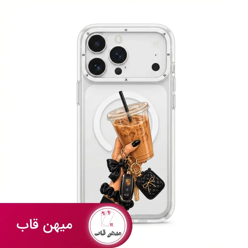 قاب گوشی قهوه خنک Cool Coffee با مگ سیف