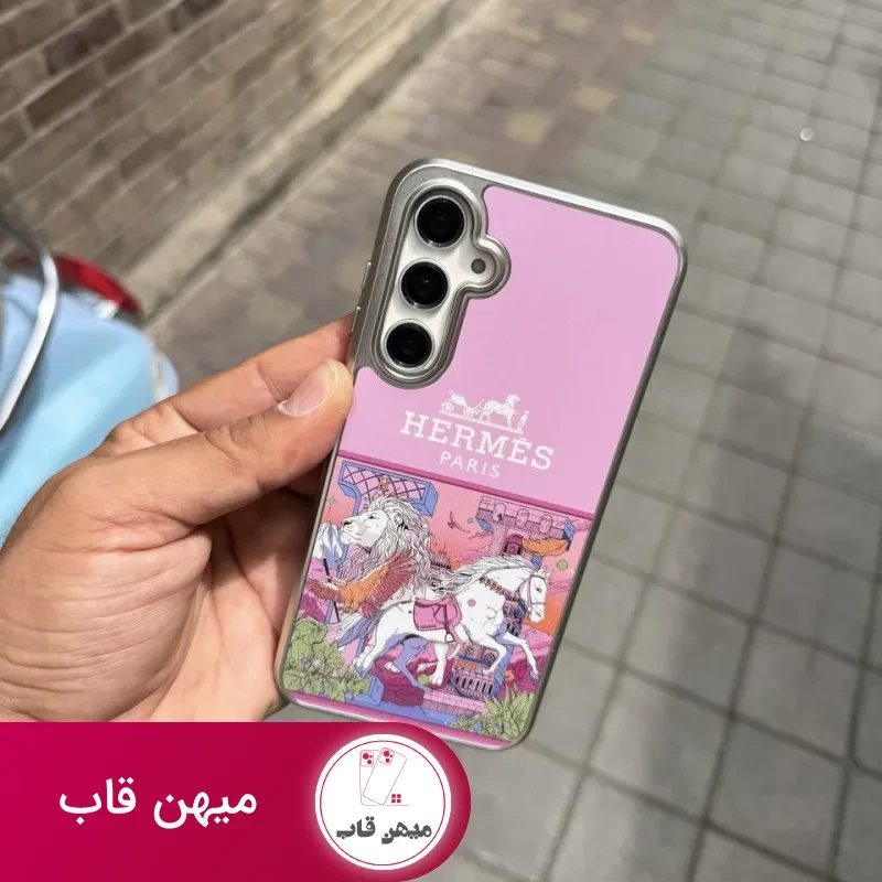 قاب گوشی Hermes ( صورتی )