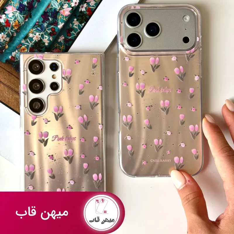 قاب گوشی Pink Tulips