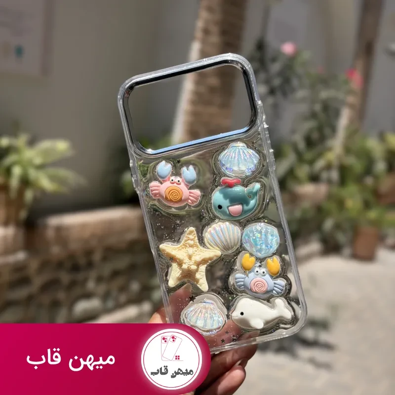 قاب گوشی دلفین برجسته بدون رنگ