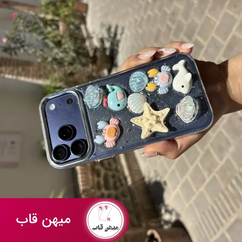 قاب گوشی دلفین برجسته بدون رنگ