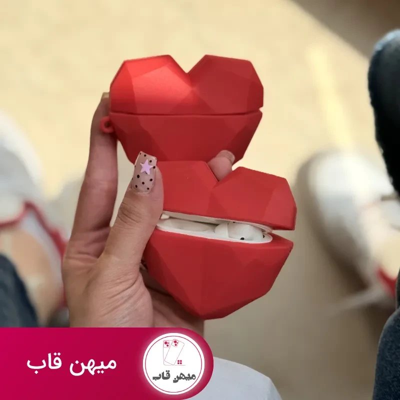 کاور ایرپاد قلب قرمز با آویز