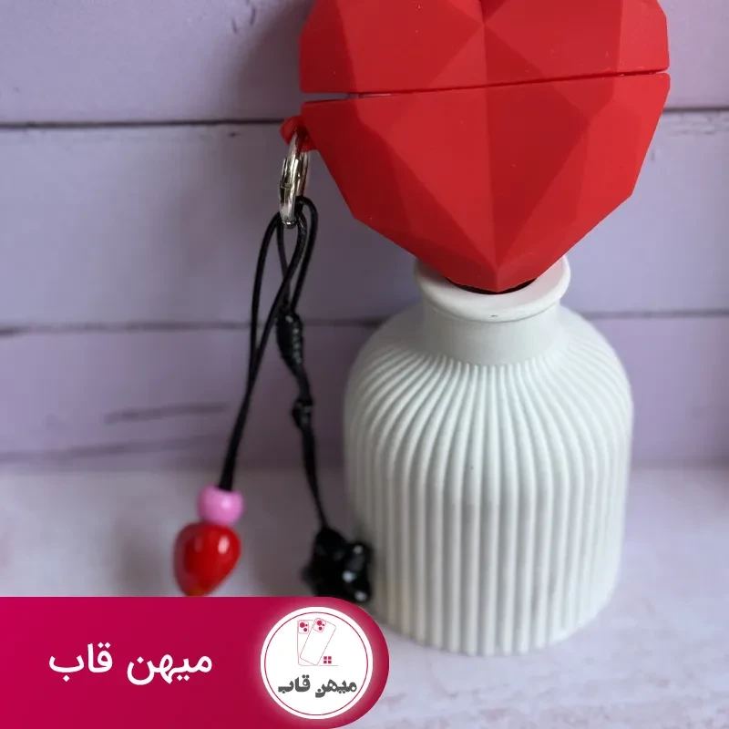 کاور ایرپاد قلب قرمز با آویز