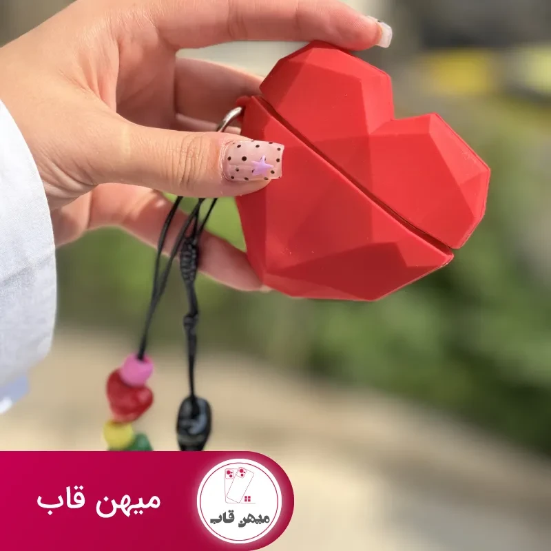 کاور ایرپاد قلب قرمز با آویز