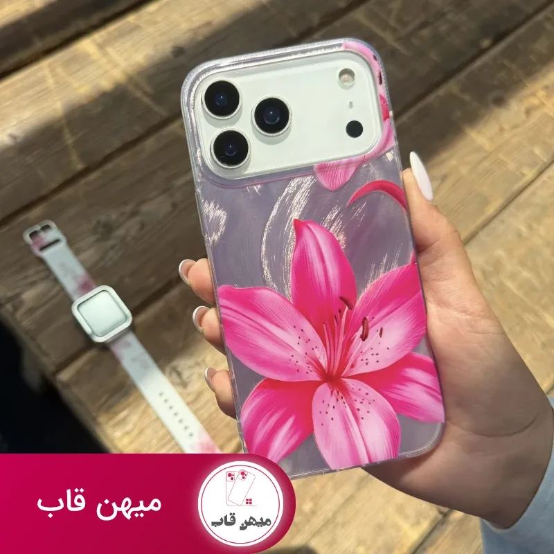قاب گوشی pink lilium