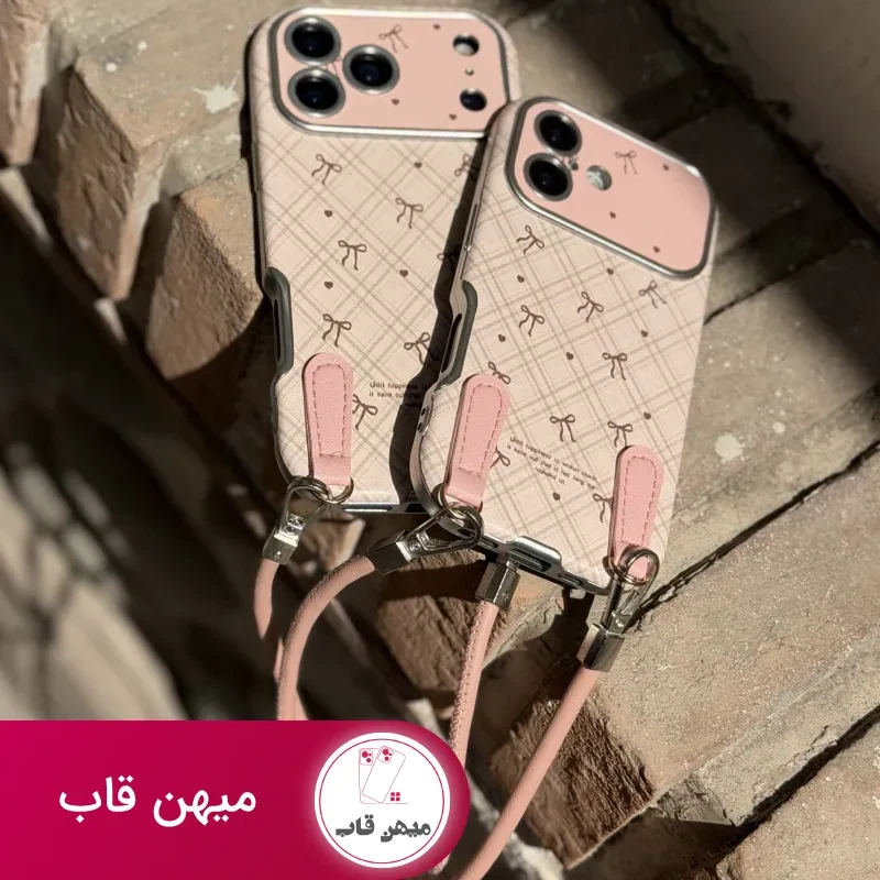قاب گوشی pink ribbon قبند دار