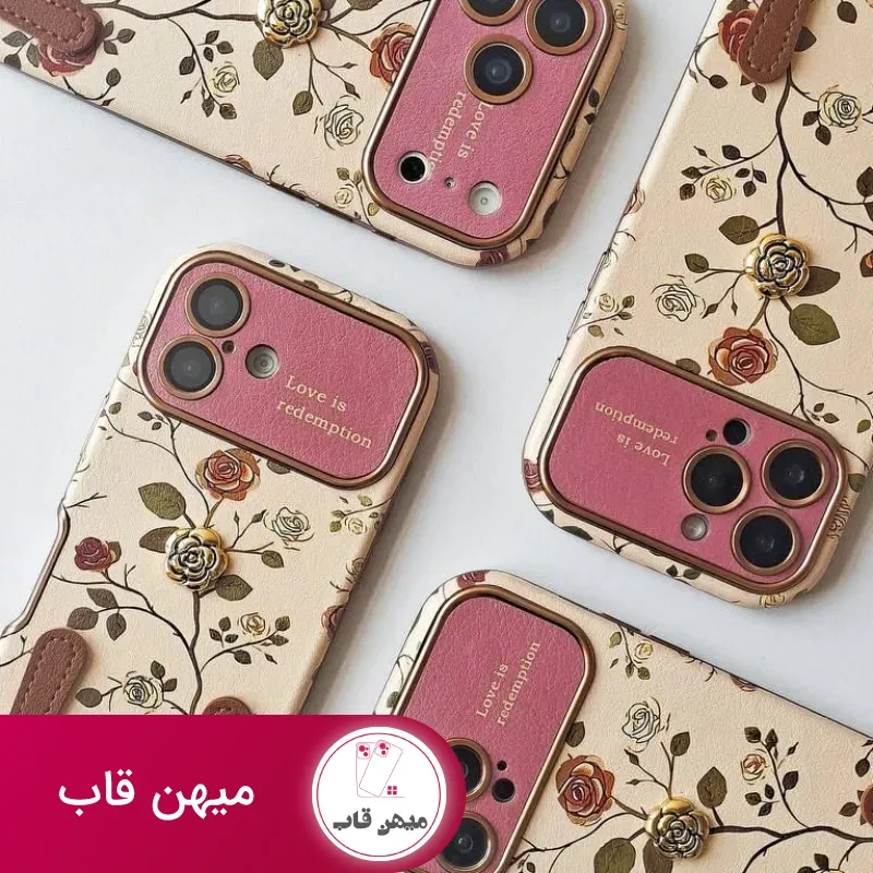 قاب گوشی رز با بند