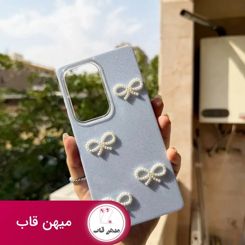 قاب سامسونگ شاین پاپیون مرواریدی SHINY BOW SAMSUNG