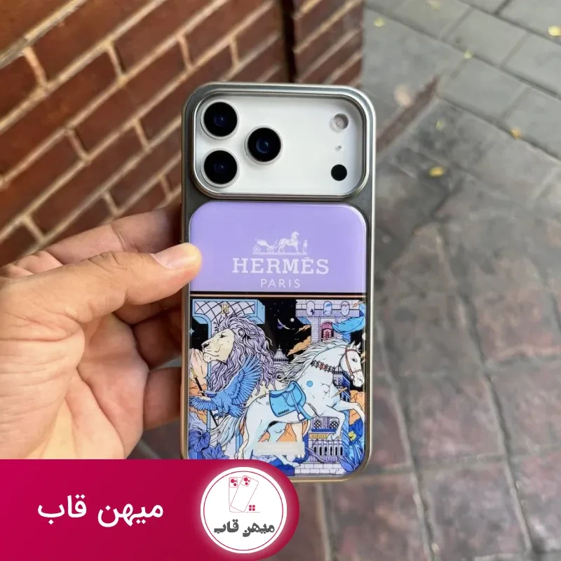 قاب گوشی hermes (یاسی)