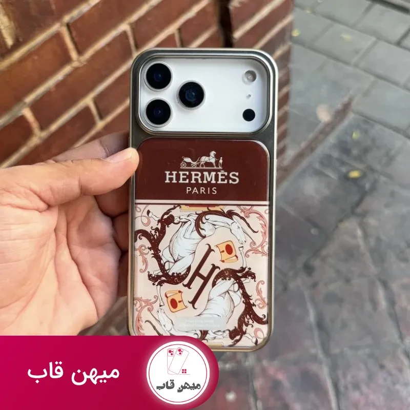قاب گوشی hermes (قهوه ای)