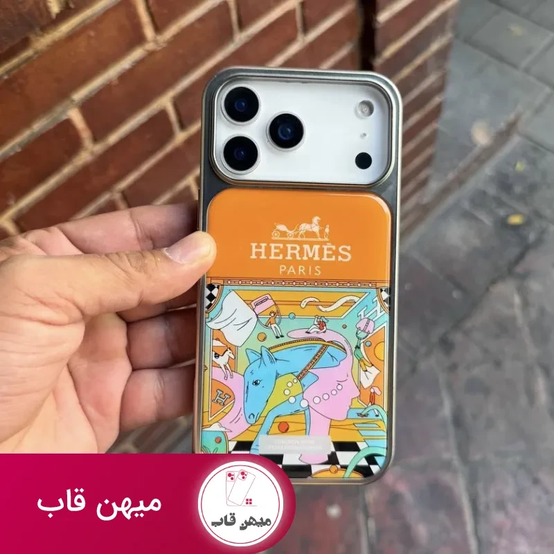 قاب گوشی hermes(عسلی)