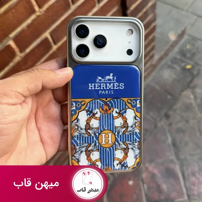 قاب گوشی hermes (آبی)
