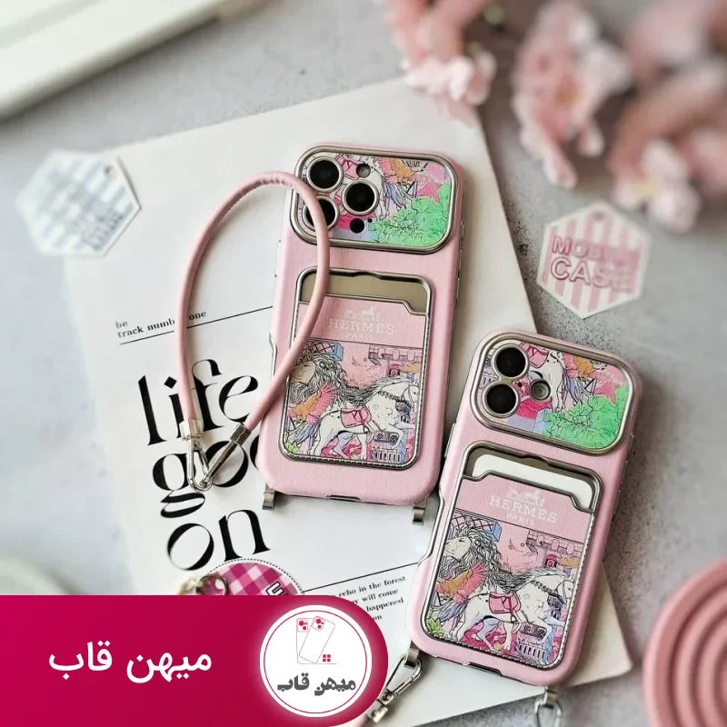 قاب گوشی هرمس صورتی