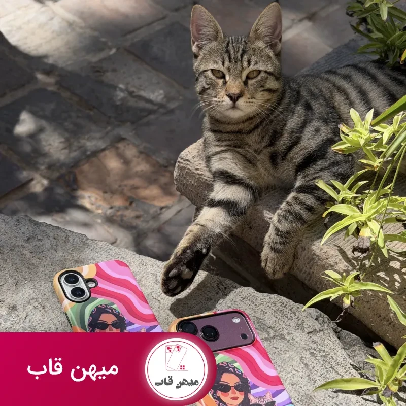 قاب گوشی woman & cat