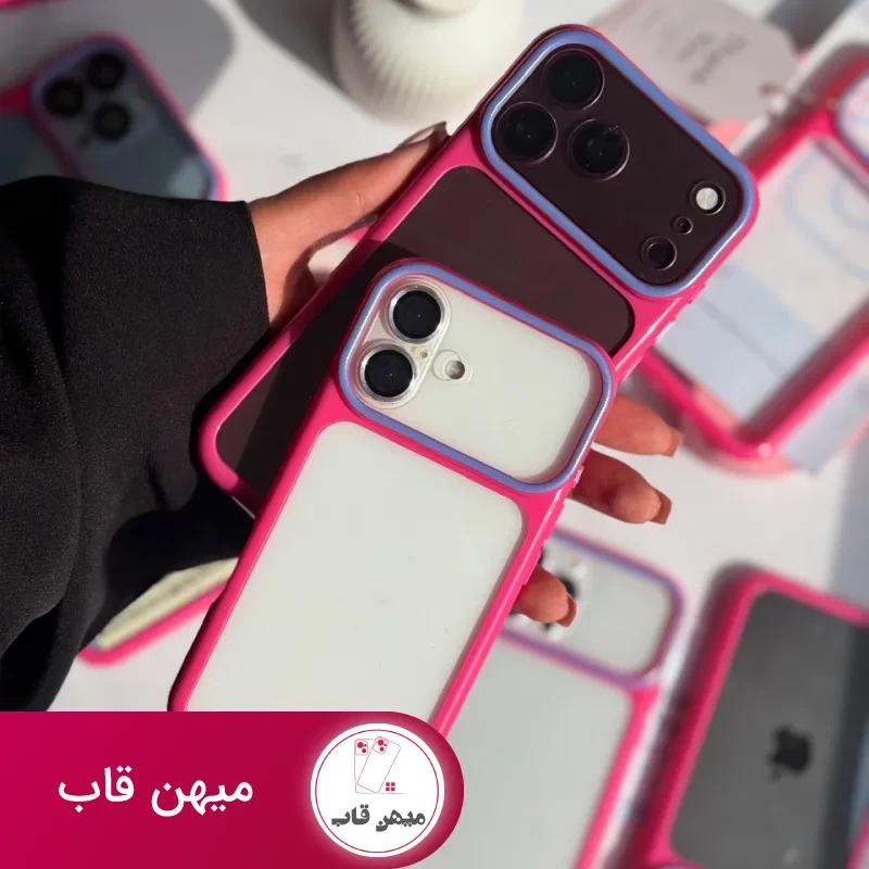 قاب گوشی Pink Frame شفاف