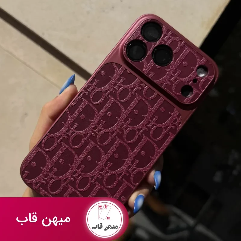 قاب گوشی burgundy Dior