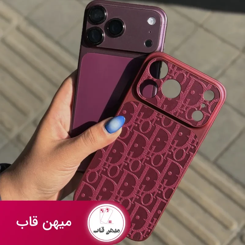 قاب گوشی burgundy Dior