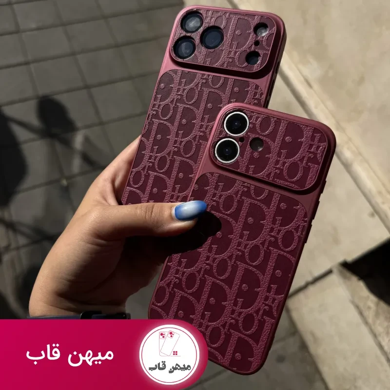 قاب گوشی burgundy Dior