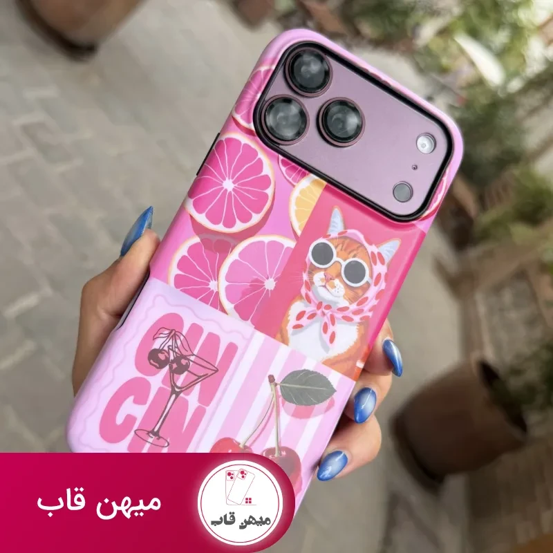 قاب گوشی burgundy cat