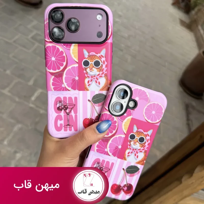 قاب گوشی burgundy cat