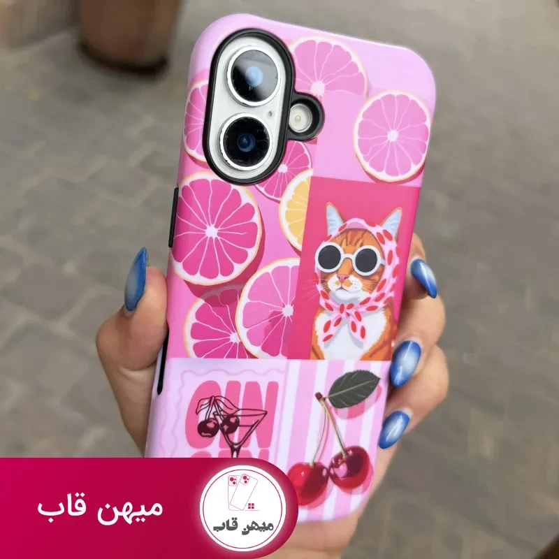 قاب گوشی burgundy cat